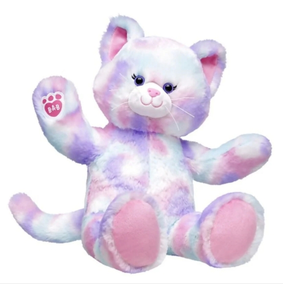 BUILD-A-BEAR Pastel Swirl Kitty 16" Plush‎ Toy 2017 Coquette Core With Tutu Gift - Picture 2 of 12